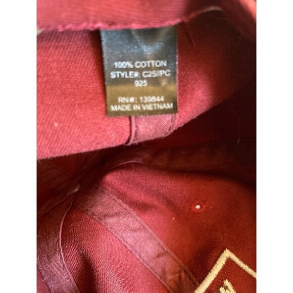 West Fork Whiskey Co. Hat Cap Adjustable Burgundy - Picture 5 of 5